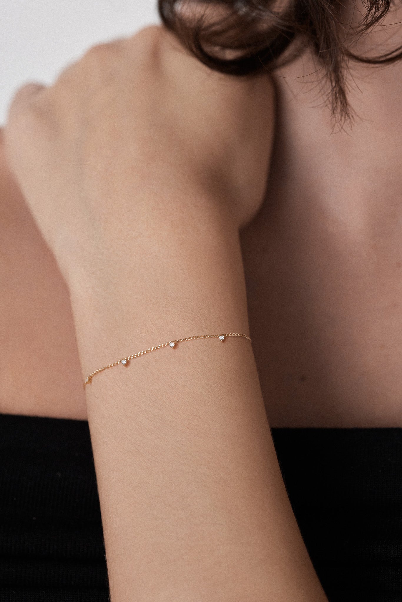 DaughtersJewelryドーターズジュエリー14Kストーンブレスレット 14K Duo stone bracelet – DAUGHTERS JEWELRY