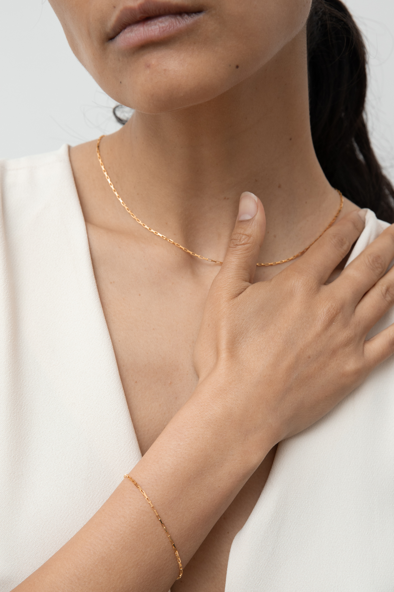 Square chain necklace - DAUGHTERS JEWELRY