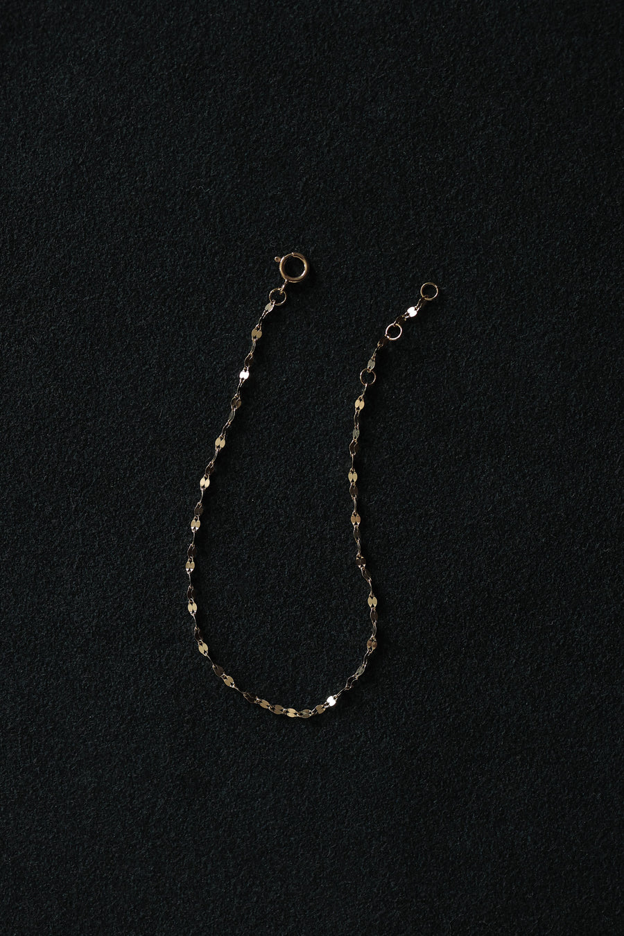 [14K] Sparkle chain bracelet