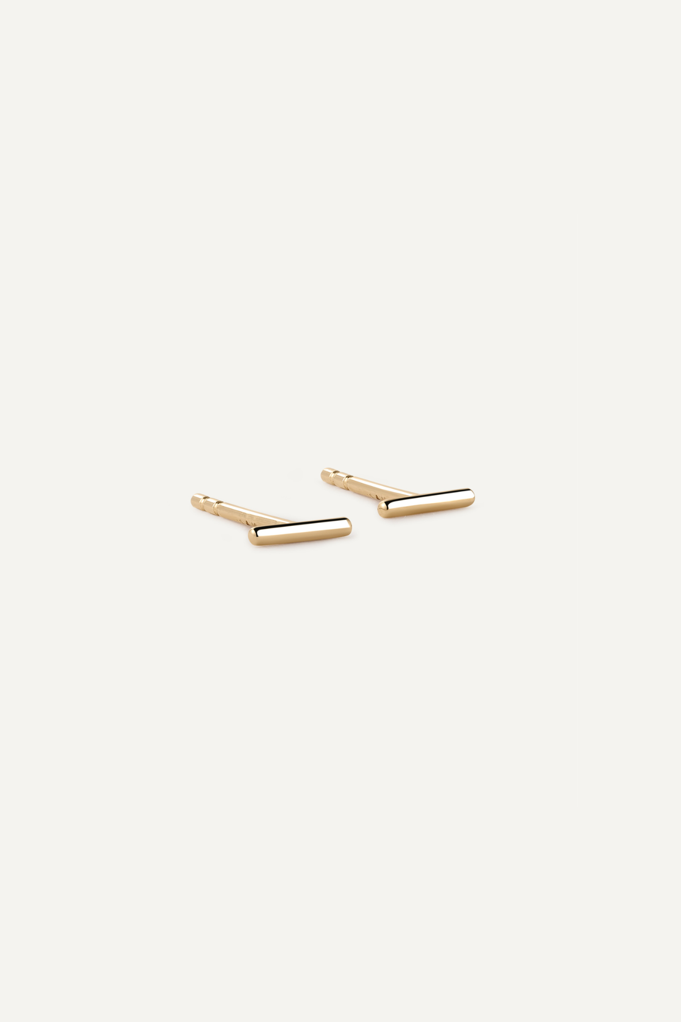 14K] Bar motif studs – DAUGHTERS JEWELRY