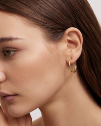 [daughters jewelry ] ゴールドピアス Hoop large earrings - DAUGHTERS JEWELRY