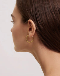 [daughters jewelry ] ゴールドピアス Hoop large earrings - DAUGHTERS JEWELRY