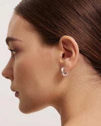 Chunky small hoop earrings - DAUGHTERS JEWELRY