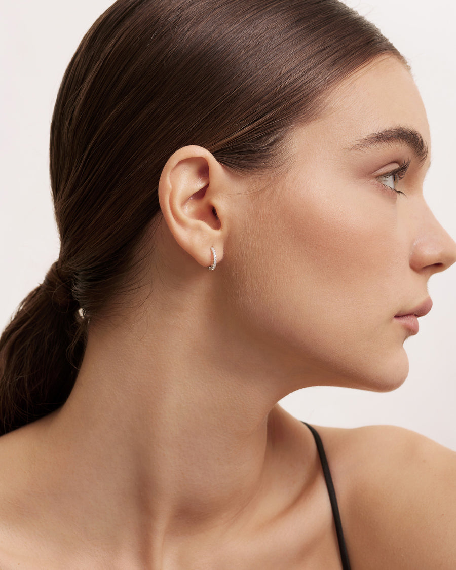 Mini stone earrings