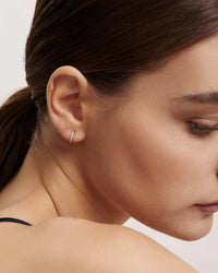 Mini stone hoop - DAUGHTERS JEWELRY