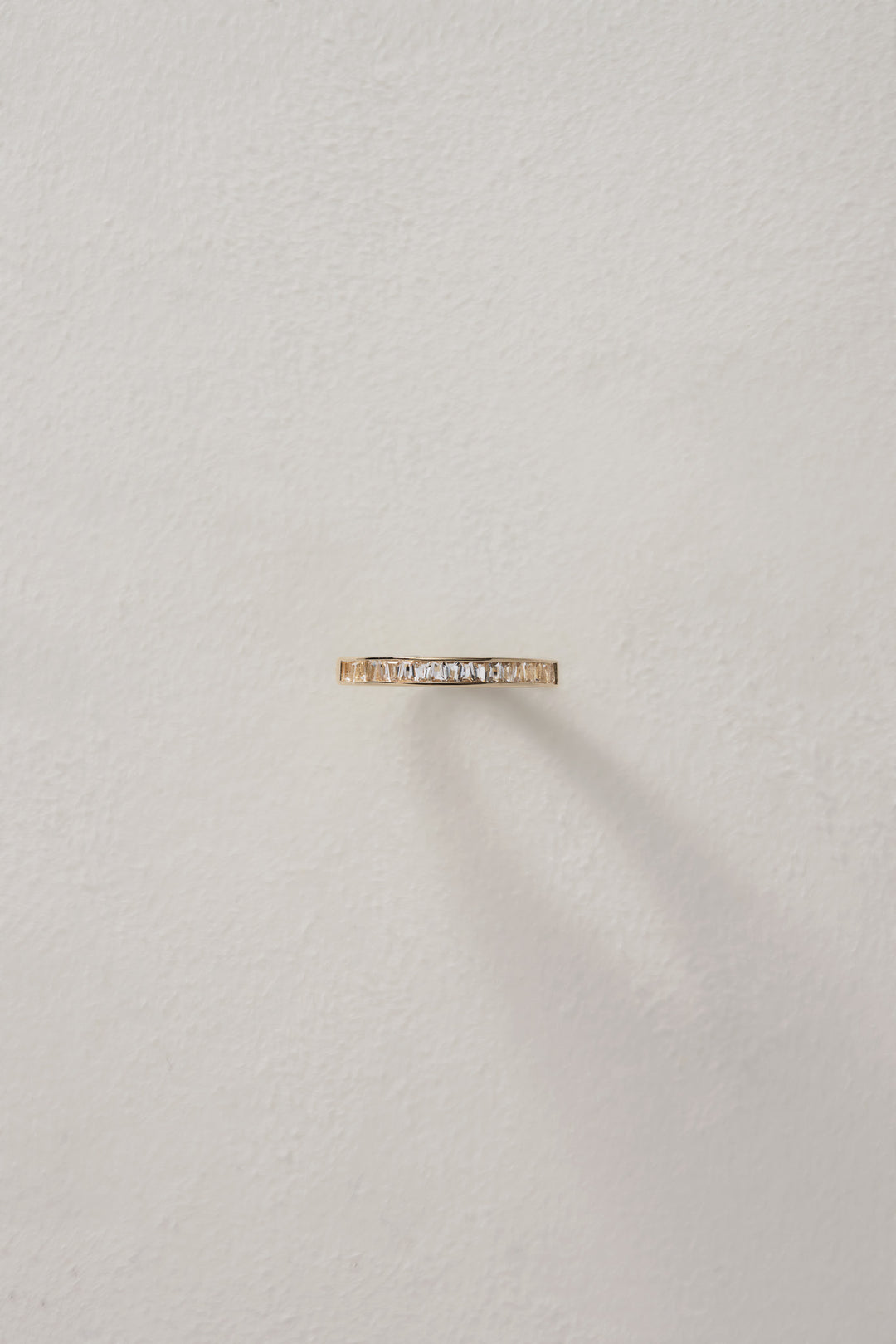 [14K] Rail set ring