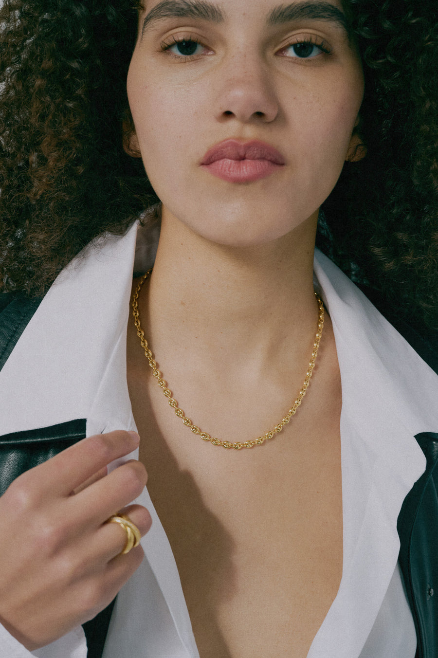 DAUGHTERS JEWELRY ゴールドチェーンネックレス Solid link chain necklace – DAUGHTERS JEWELRY
