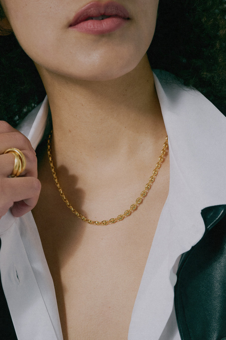 DAUGHTERS JEWELRY ゴールドチェーンネックレス Solid link chain necklace – DAUGHTERS JEWELRY