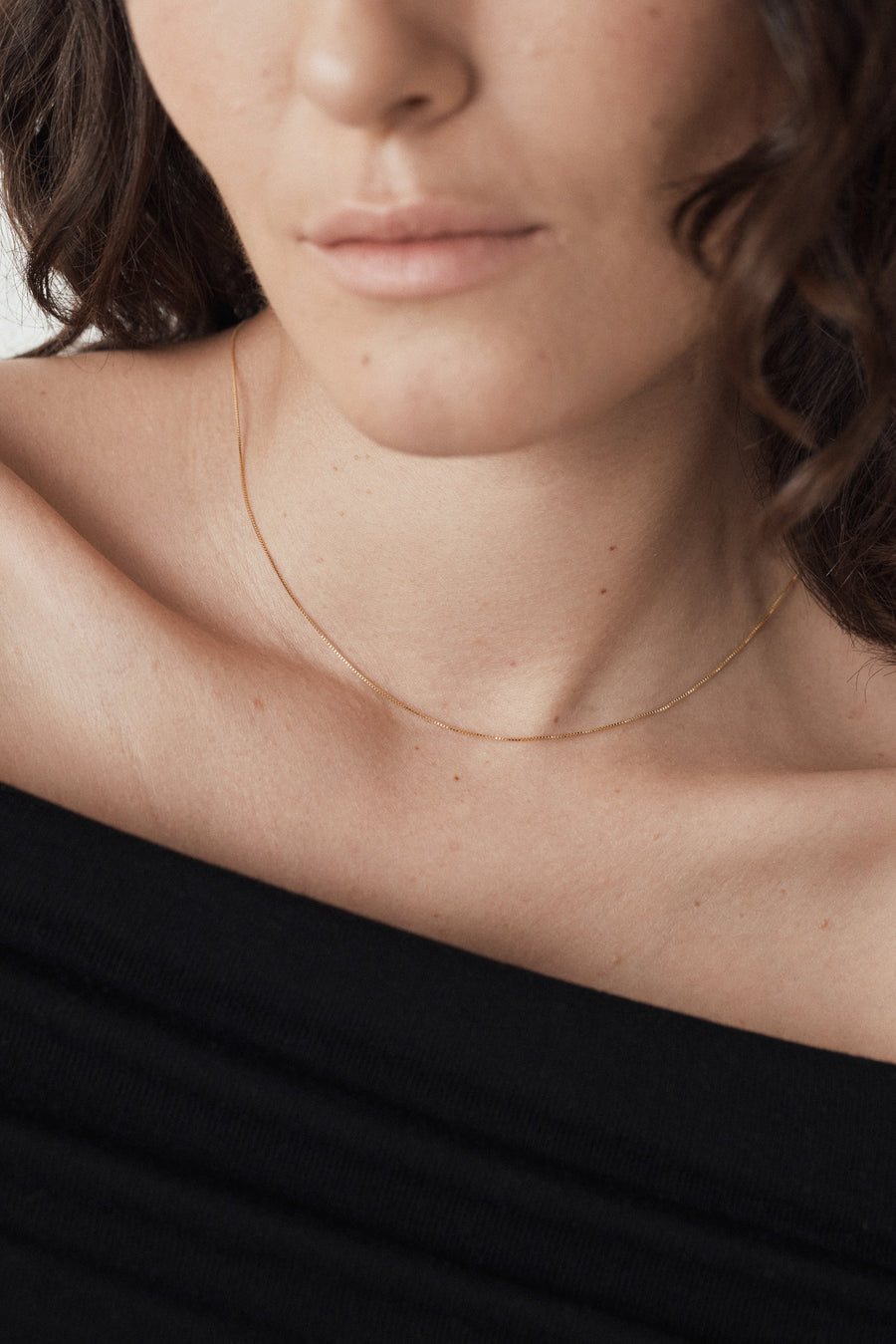 14k Fine box chain nacklace