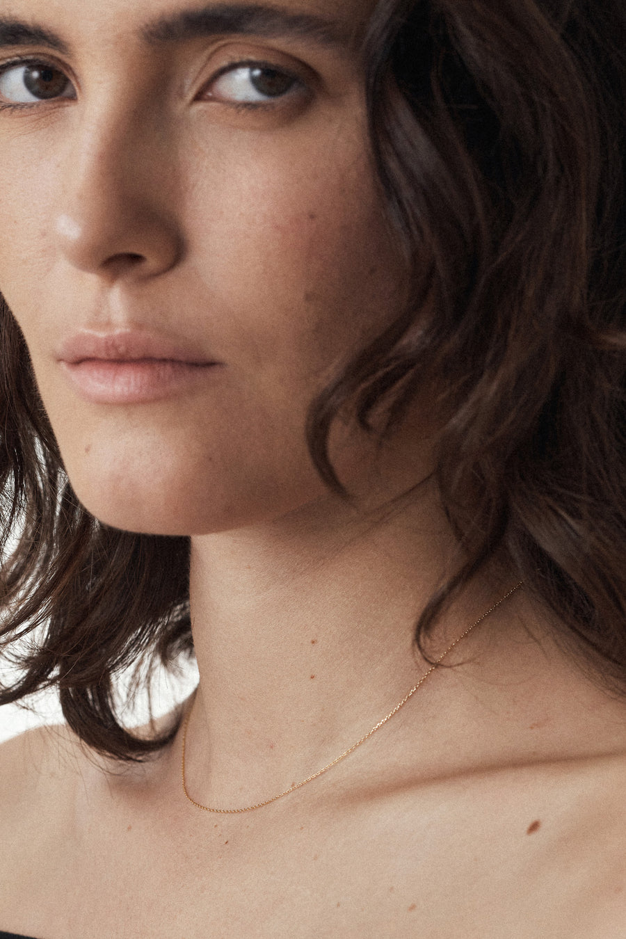 14k Bareline chain necklace