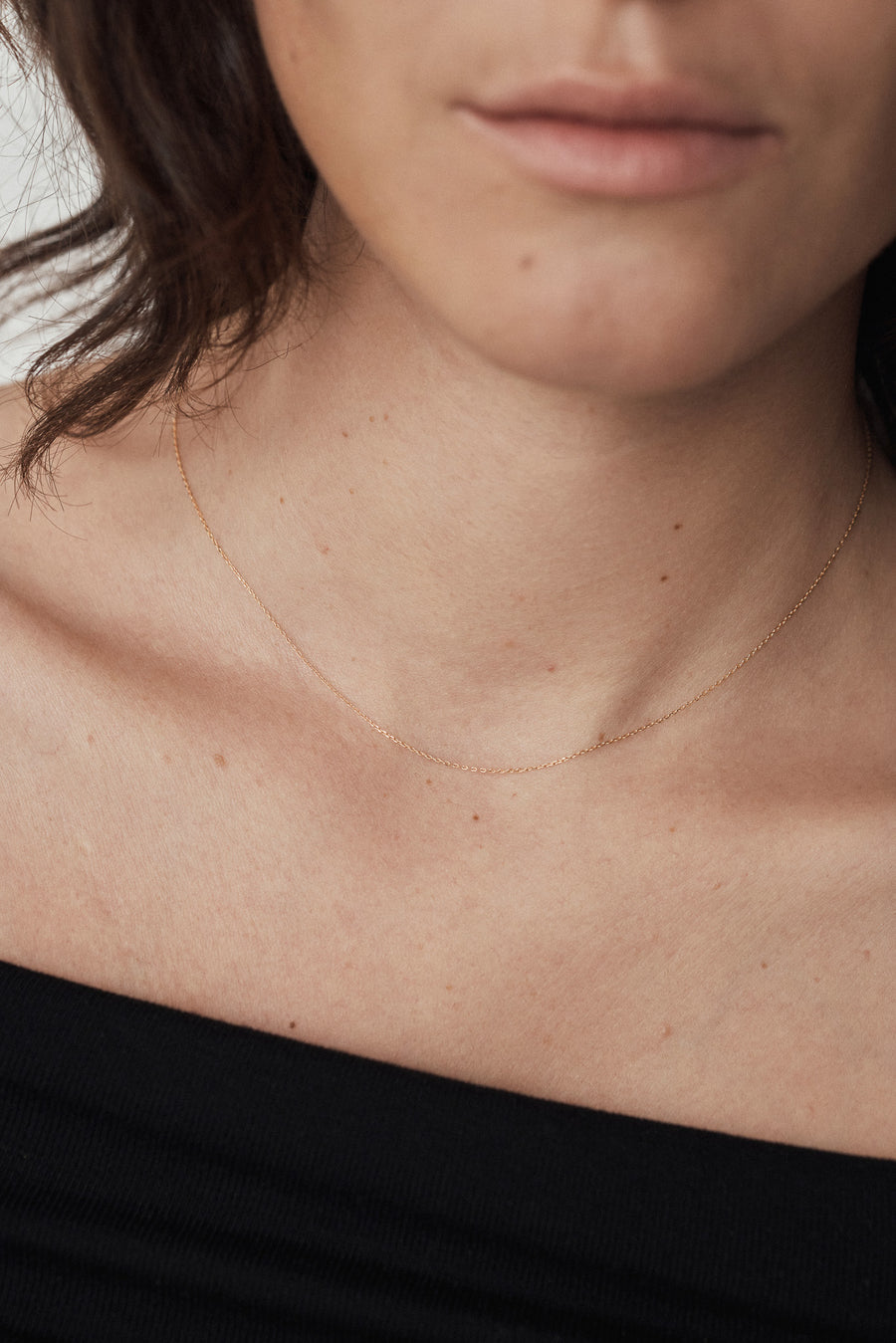 14k Bareline chain necklace