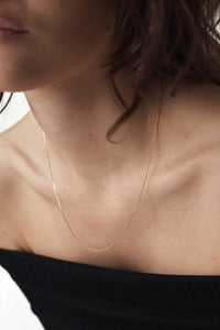 14K Fine box chain necklace – DAUGHTERS JEWELRY