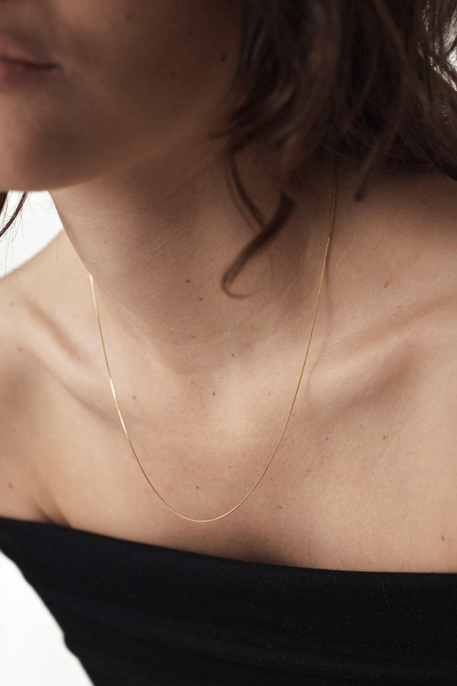 14k Fine box chain nacklace