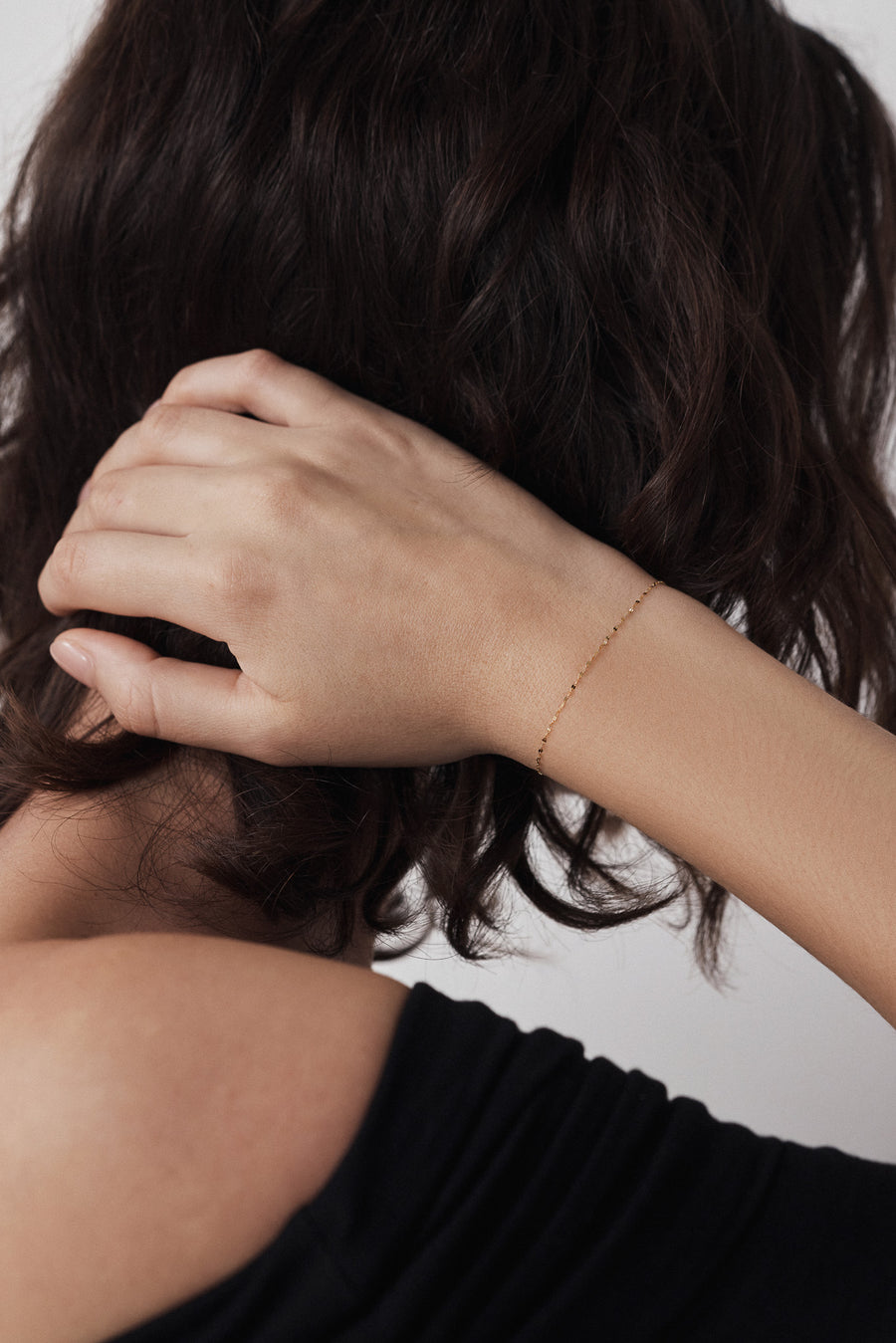 14k Sparkle lite chain bracelet