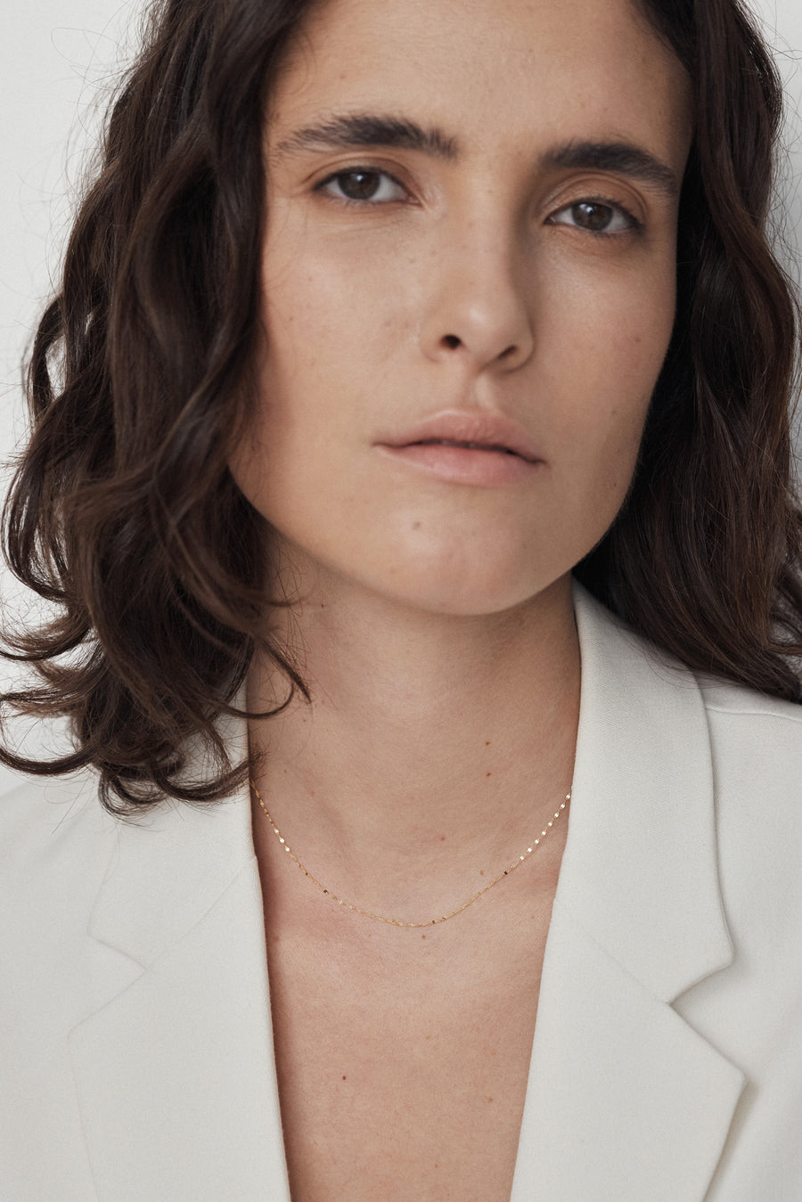 14k Sparkle lite chain necklace