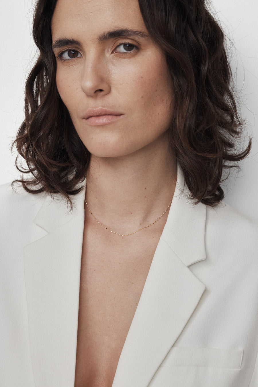 14k Sparkle lite chain necklace