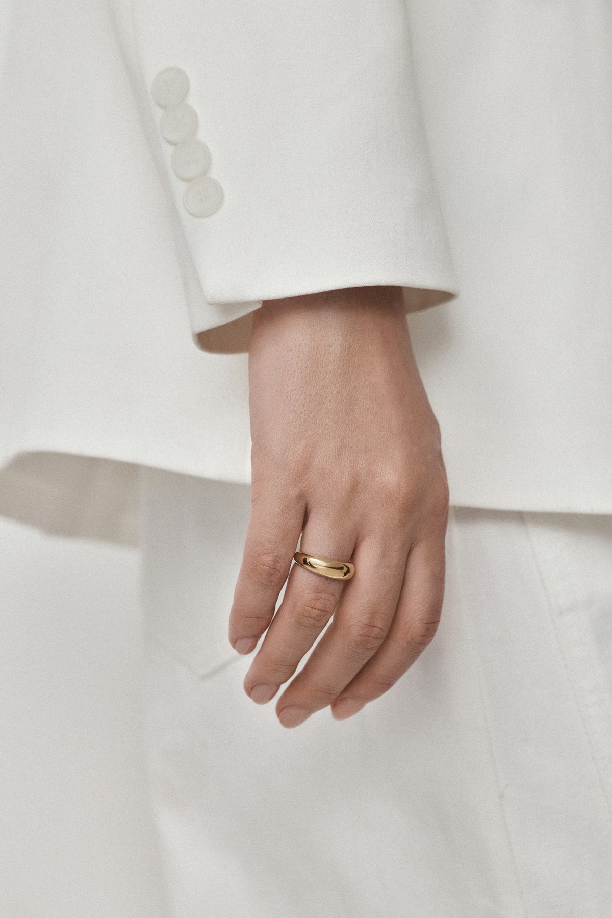 14K Soft dome ring