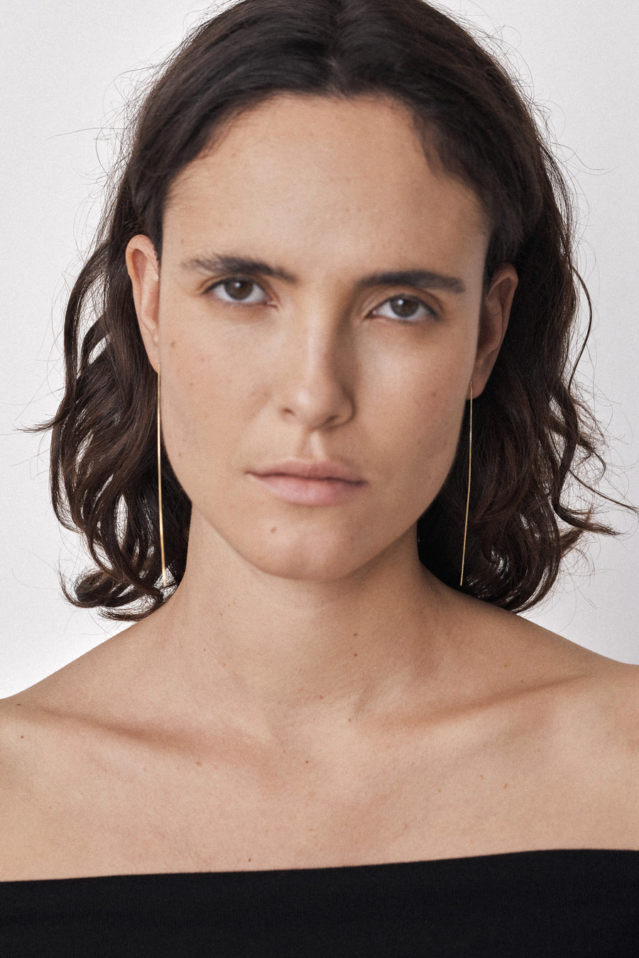 14k Thread chain studs