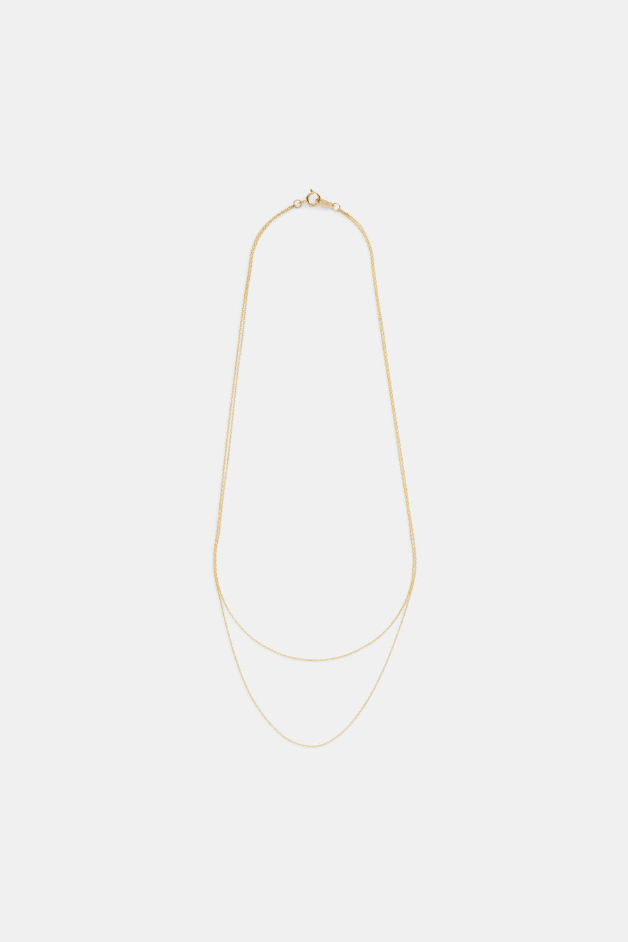 14k Bareline chain layer necklace