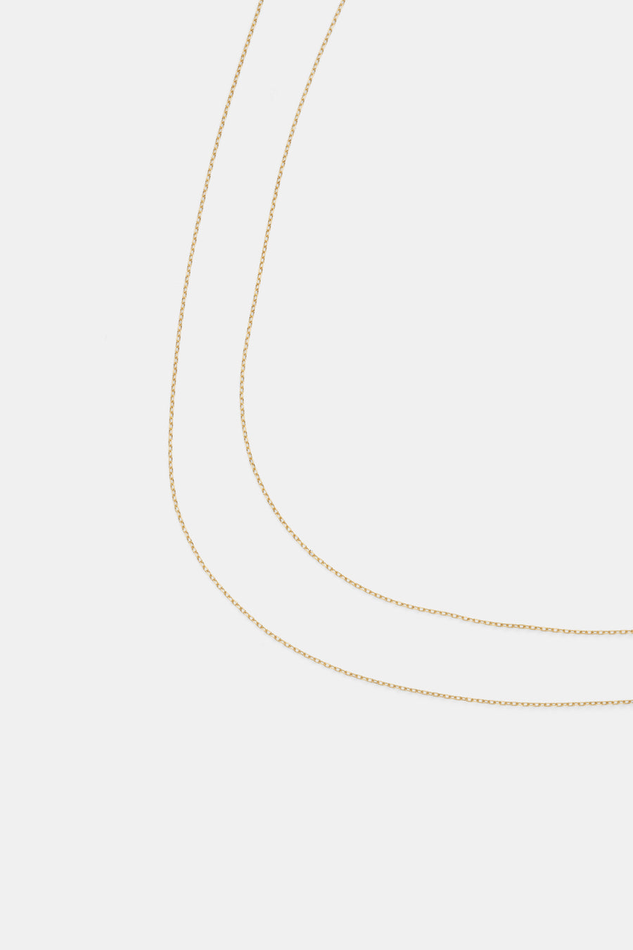 14k Bareline chain layer necklace