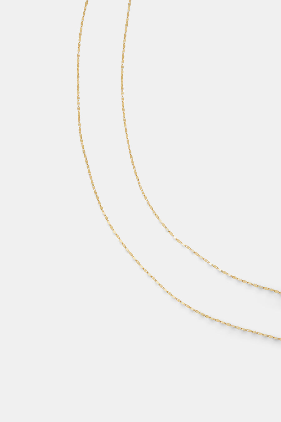 14k Sparkle lite chain necklace