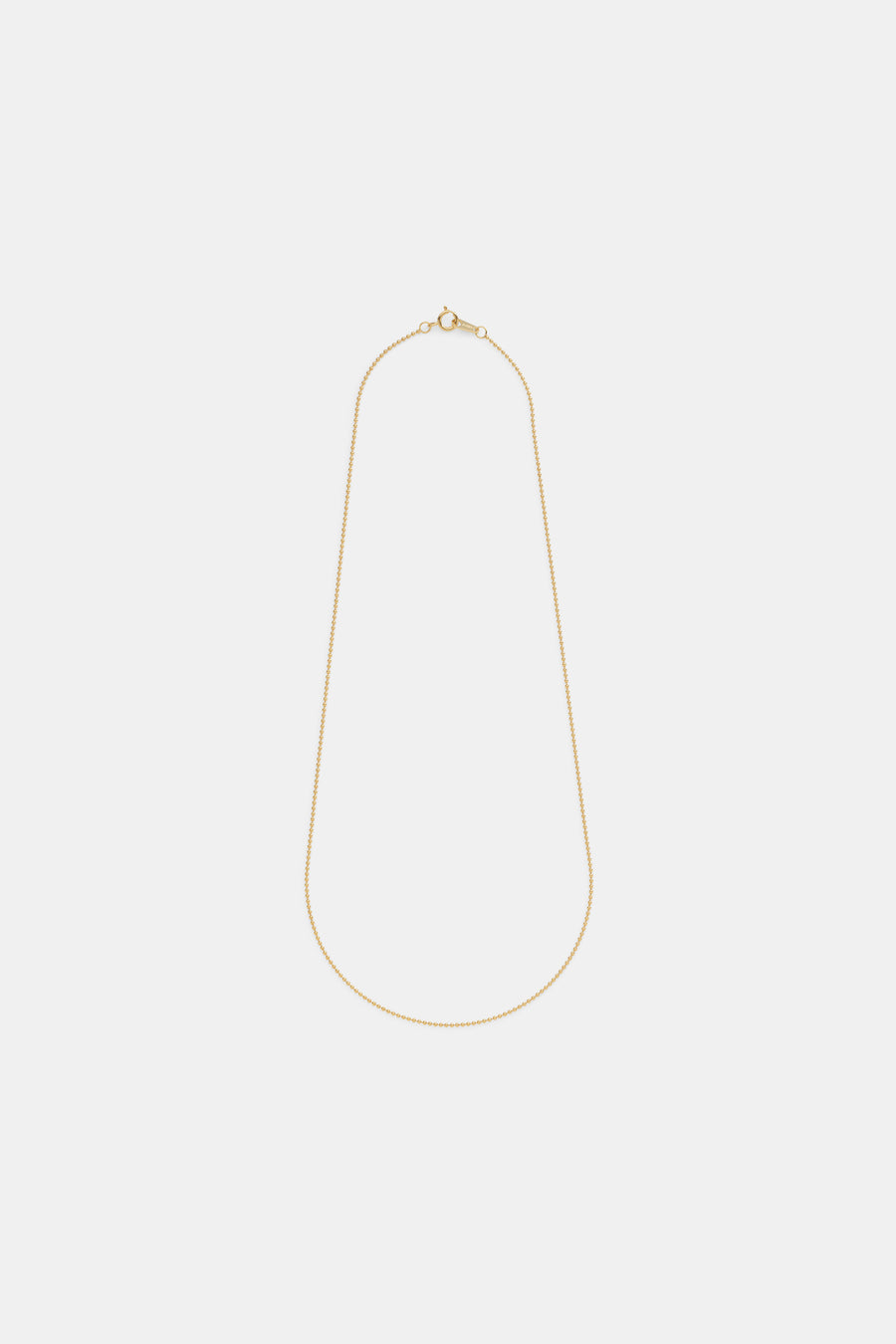 14k Tiny ball chain necklace