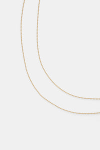 14K Tiny ball chain necklace – DAUGHTERS JEWELRY
