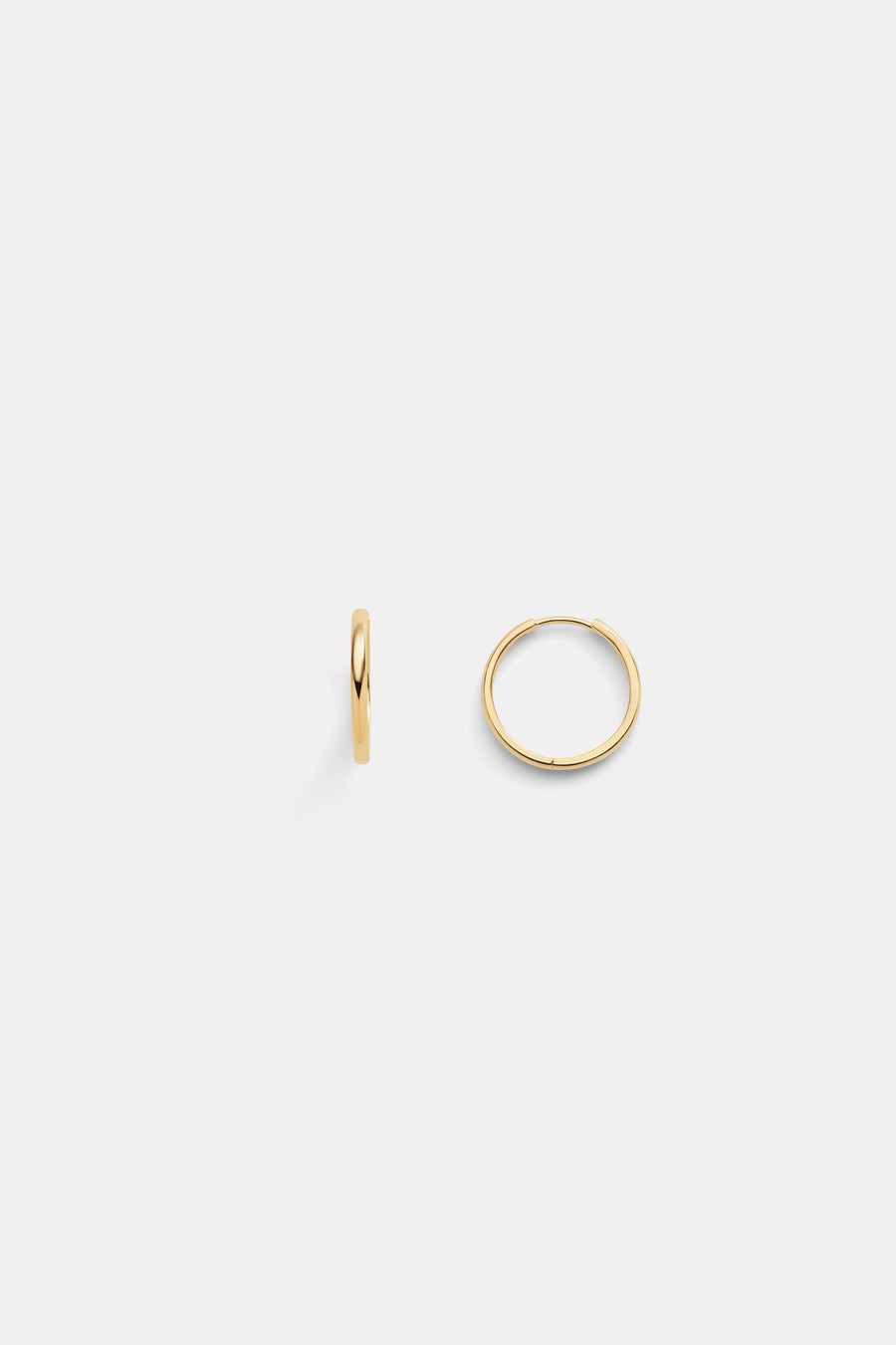14k Skin hoop medium