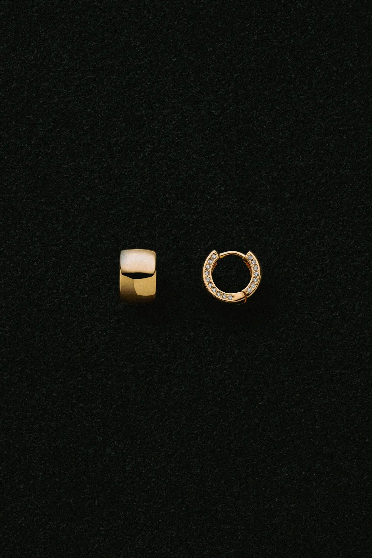 Form stone hoop DAUGHTERS JEWELRY