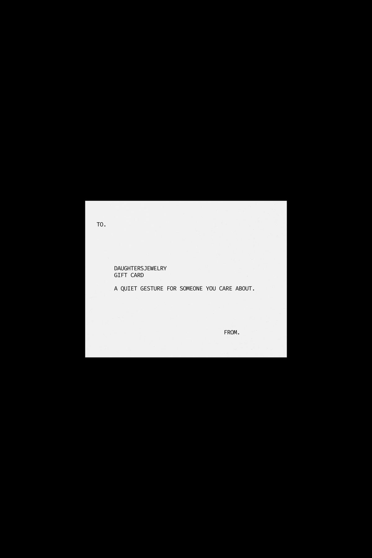 GIFT CARD