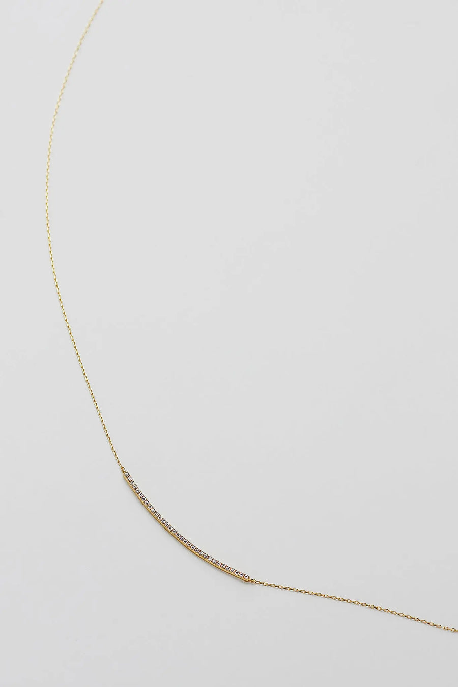 [14K] Arc motif nrcklace