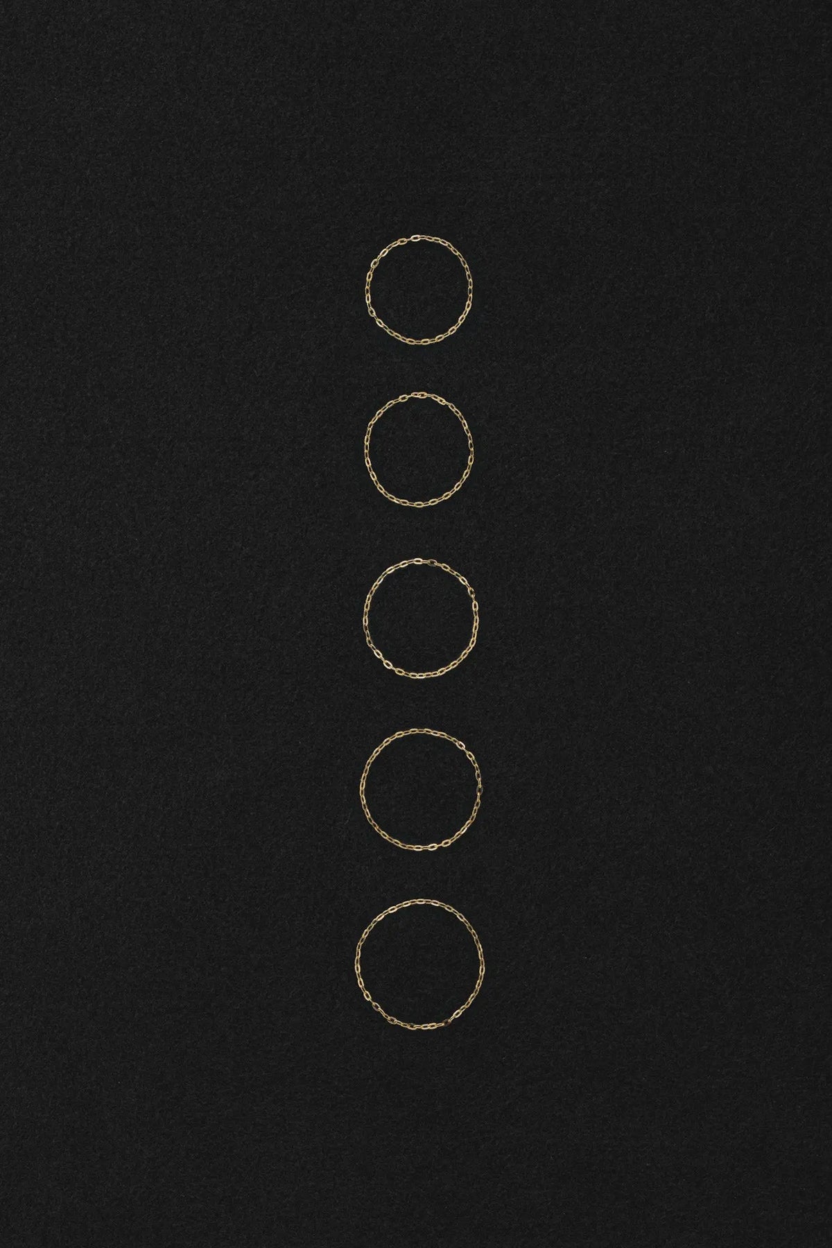[14K] Skin chain ring DAUGHTERS JEWELRY