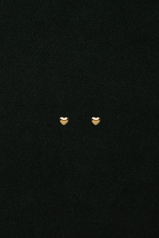 Tiny heart studs