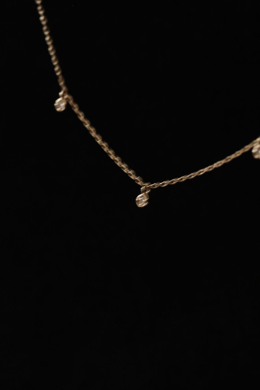 [14K] Roman stone necklace