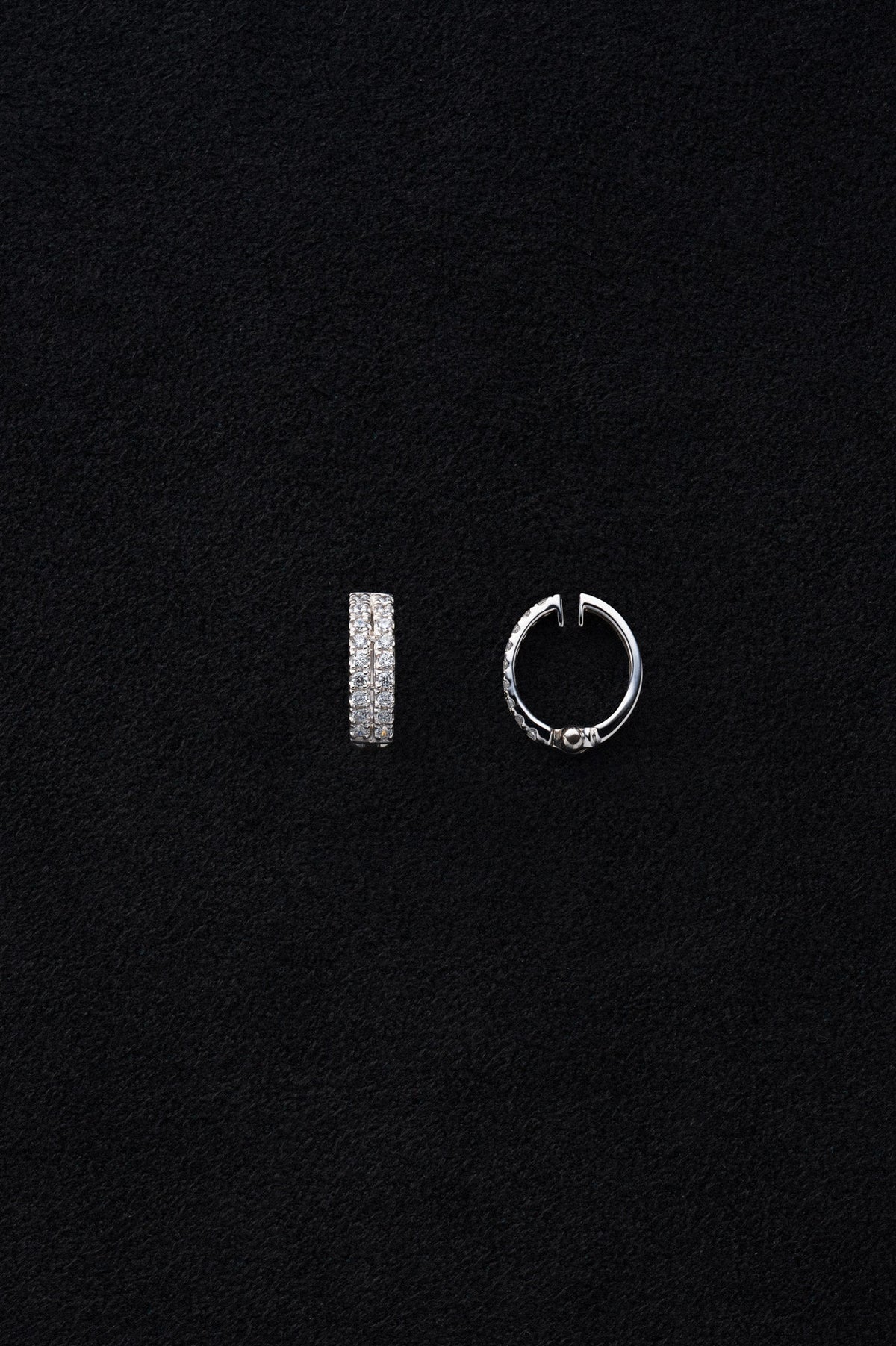 Trace stone earrings