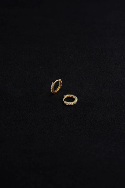 Mini stone hoop - DAUGHTERS JEWELRY