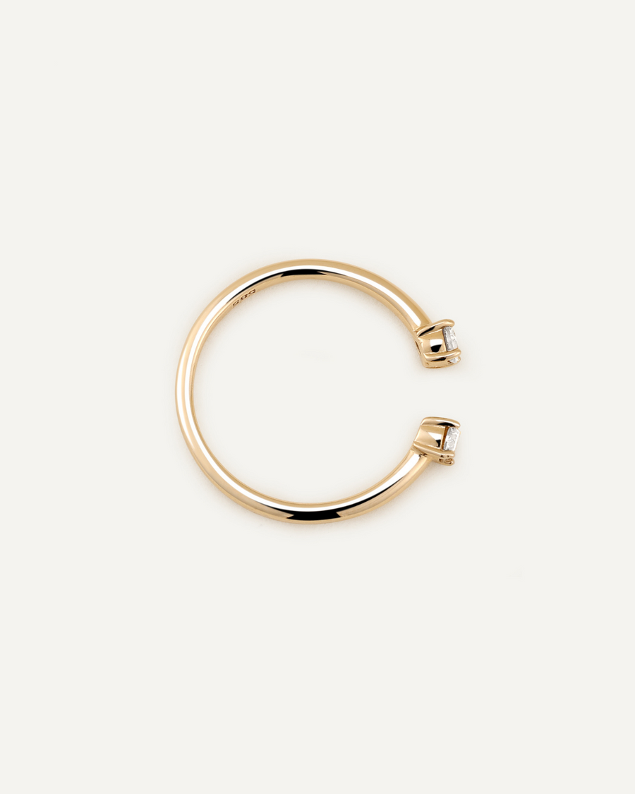 ドーターズジュエリー/14k Open cuff diamond ring ドーターズジュエリー/14k Open cuff diamond ring