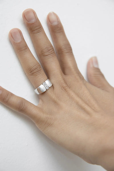 DAUGHTERS JEWELRY ドーターズジュエリー 14K リング #9 Core set ring - DAUGHTERS JEWELRY