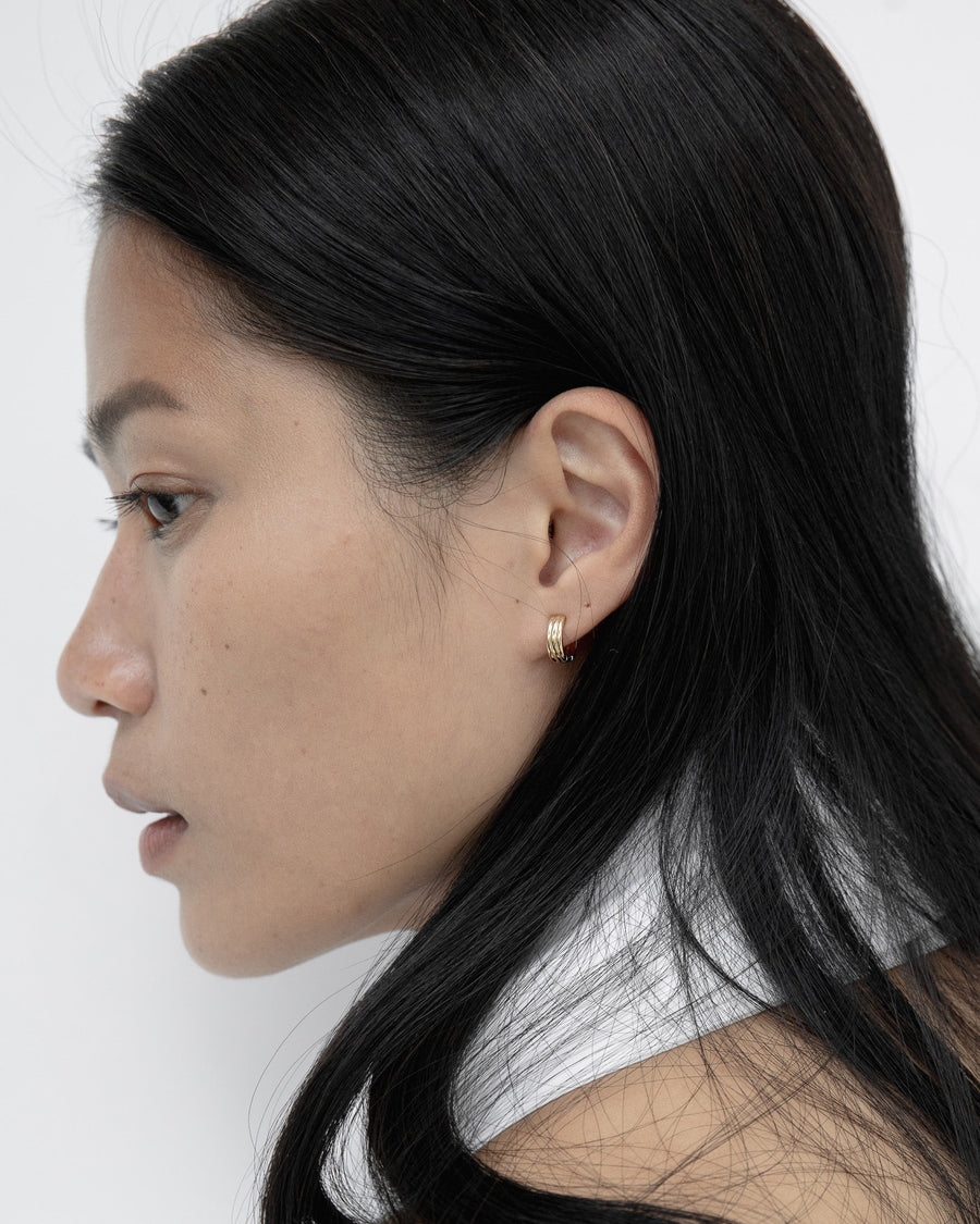 Inset medium earrings DAUGHTERS JEWELRY