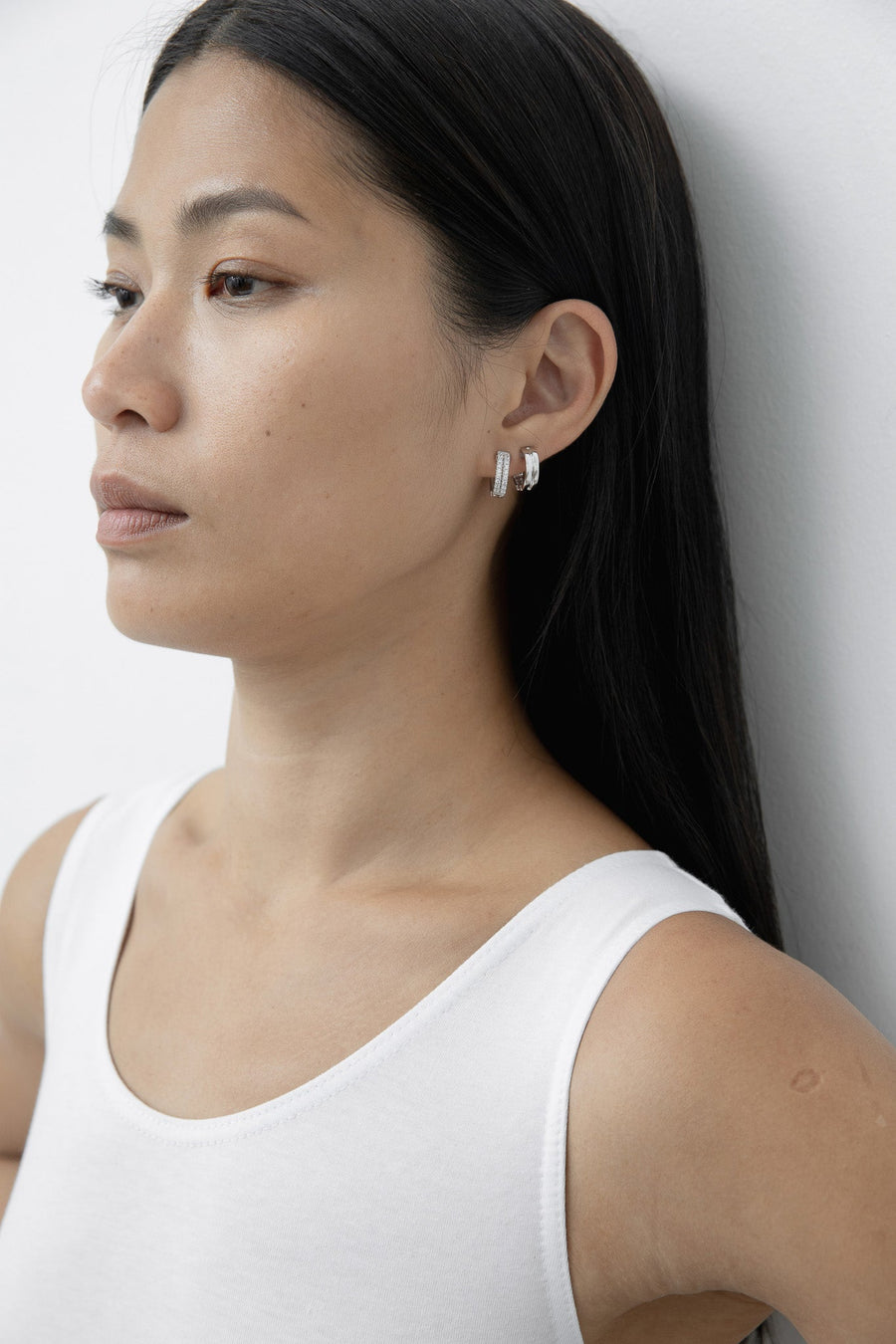 Trace stone earrings DAUGHTERS JEWELRY