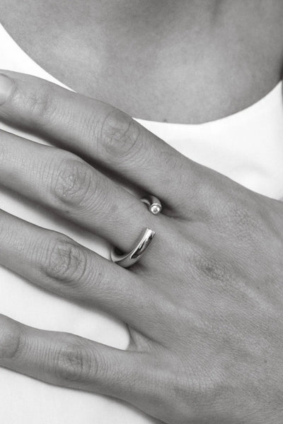 Cuff tube ring - DAUGHTERS JEWELRY