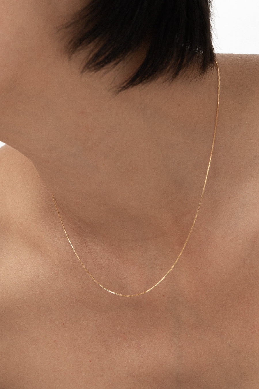 Slim box chain nacklace