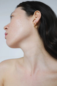 DAUGHTERS JEWELRY 片耳ピアス Hoop small earrings - DAUGHTERS JEWELRY