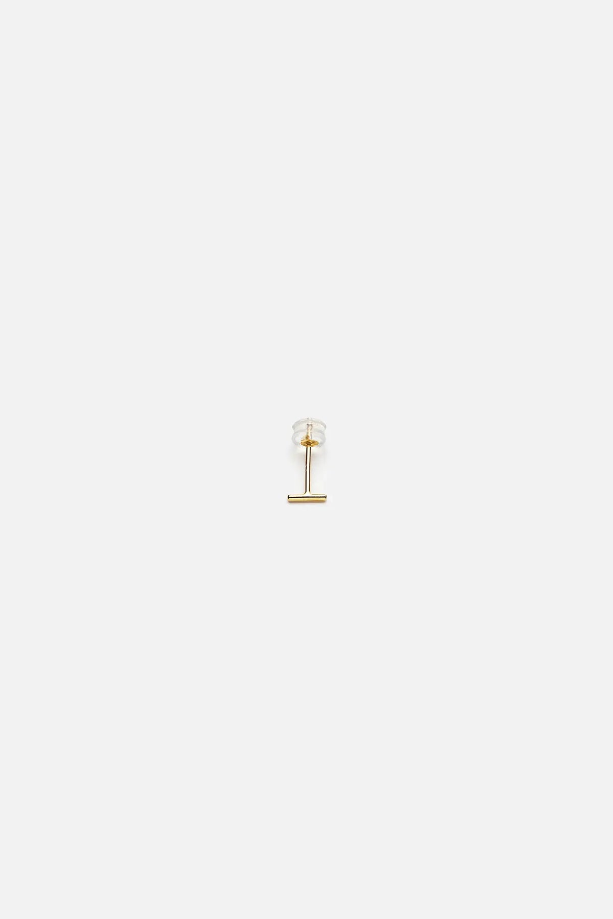 14K Bar motif studs