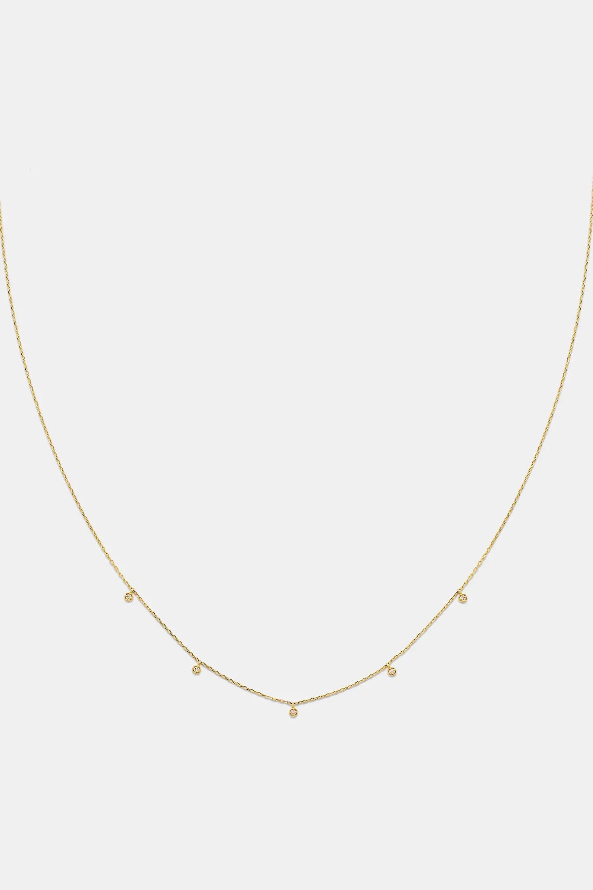 [14K] Roman stone necklace