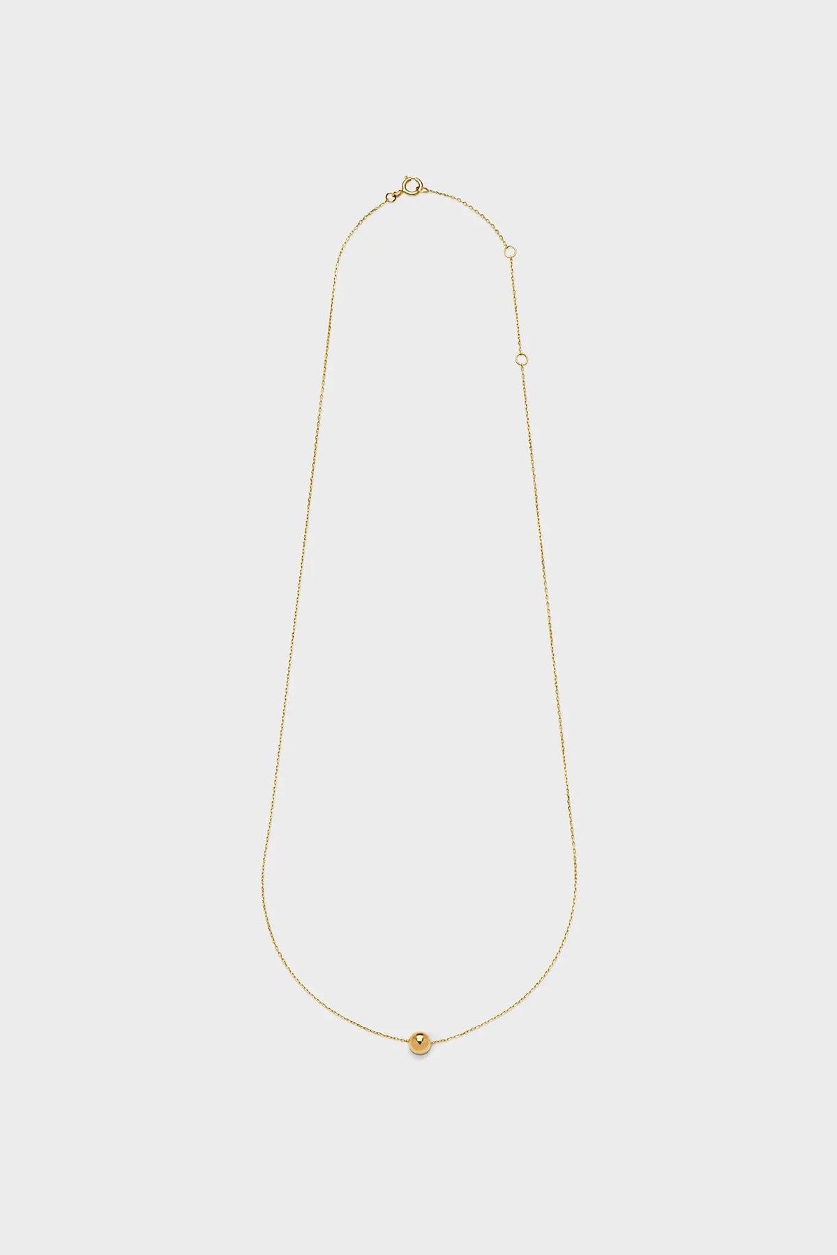 14K Ball charm necklace