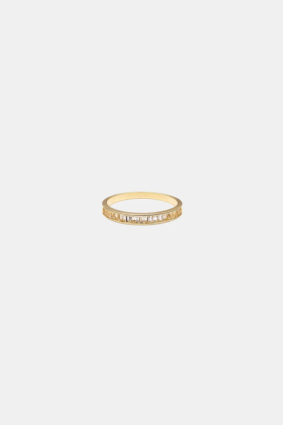 [14K] Rail set ring