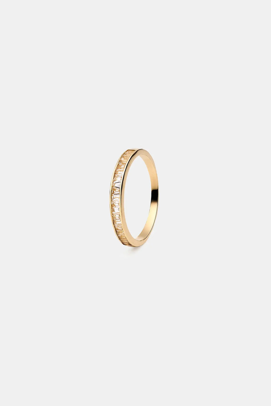 [14K] Rail set ring