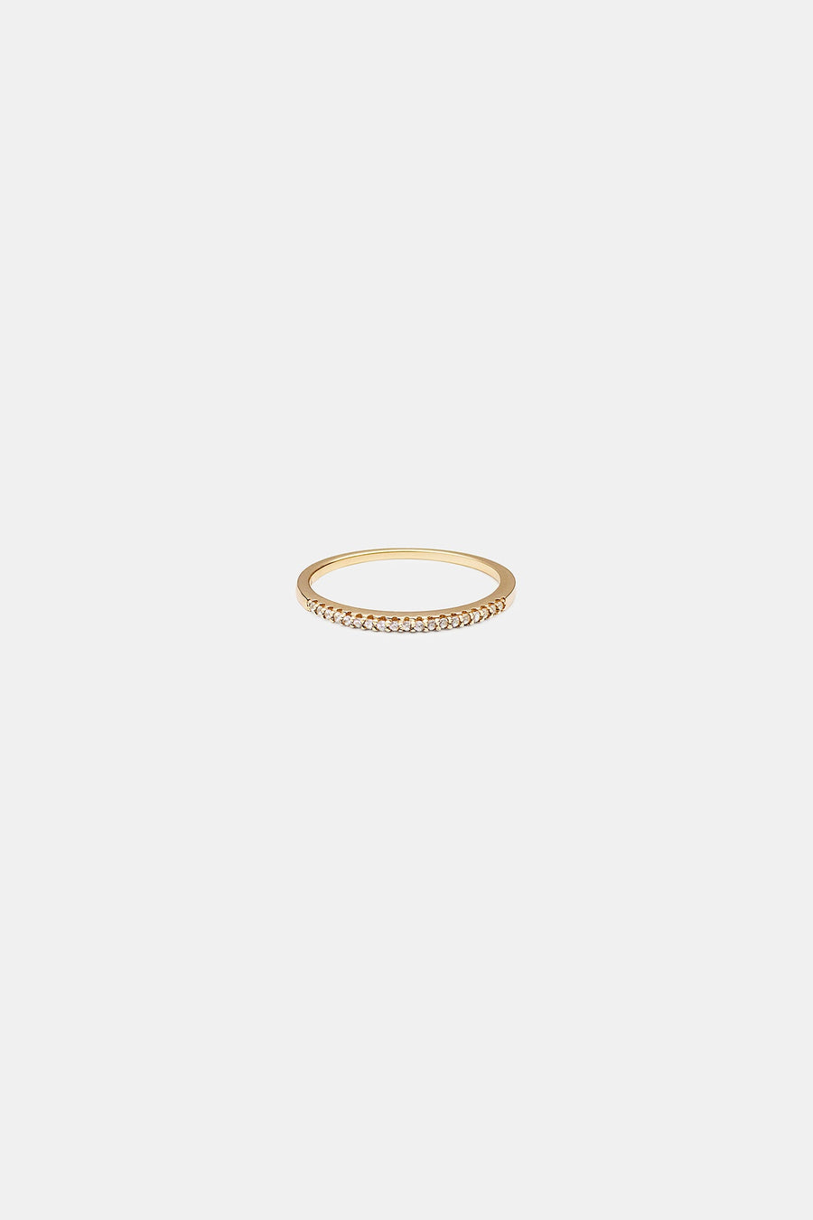 [14K] Slim diamond ring