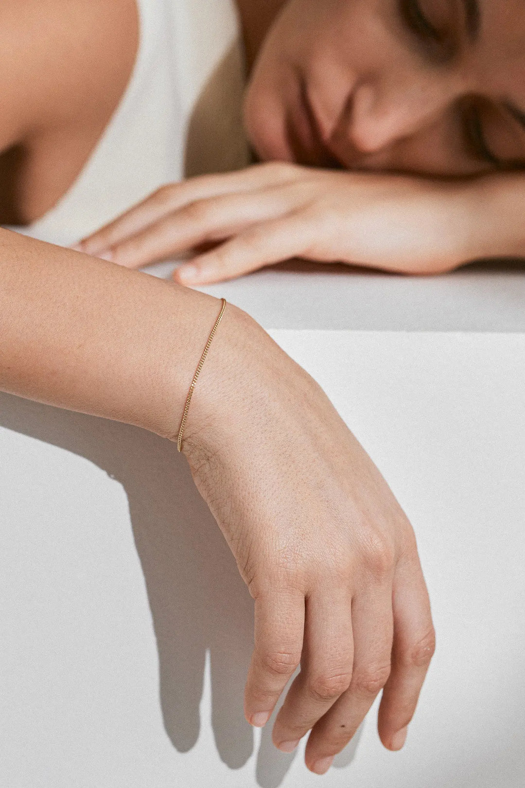 [14K] Curb chain bracelet